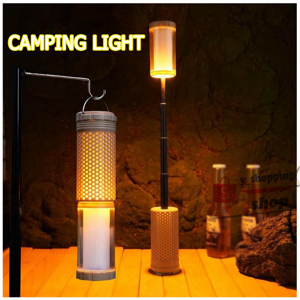 YD-2329  CMMPING LIGHT ไฟฉายพกพา ไฟแคมป์ปิ้ง สว่างมาก สามารถยืดได้ ปรับได้ 4โหมดTYPE-C Rechargeable