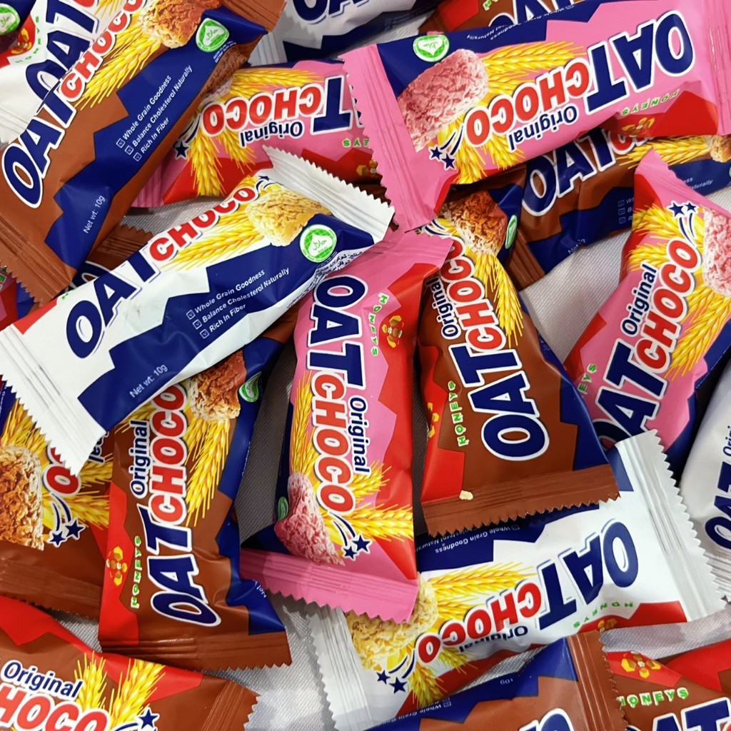 เซ็ท 2 แถม 1 ขนมข้าวโอ๊ตอัดแท่ง 1 ห่อมีสามรสชาติ ออริจินอล ช็อกโกแลตและสตอเบอร์รี่ - รูปที่ 2