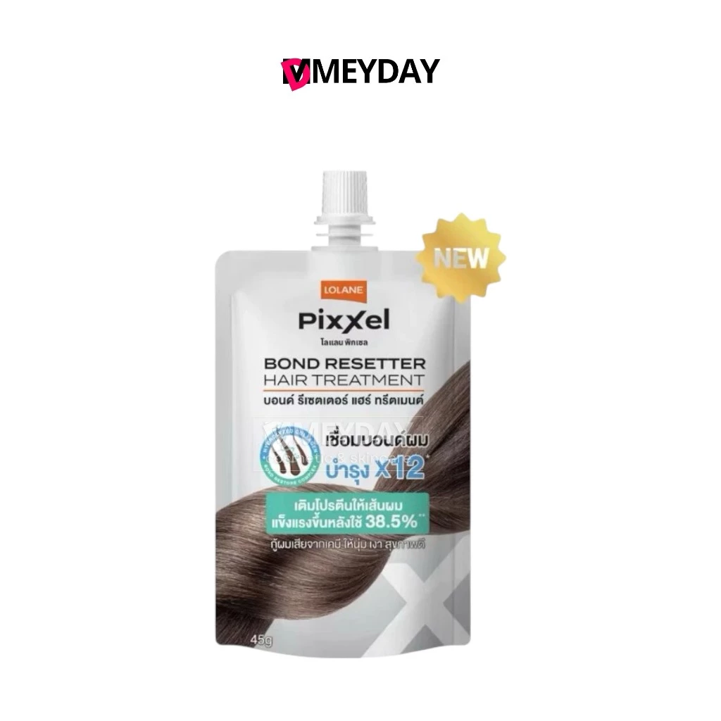 (ซองเล็ก) Lolane Pixxel Bond Resetter Hair Treatment โลแลน บอนด์ รีเซตเตอร์ แฮร์ ทรีทเม้นท์ 45g