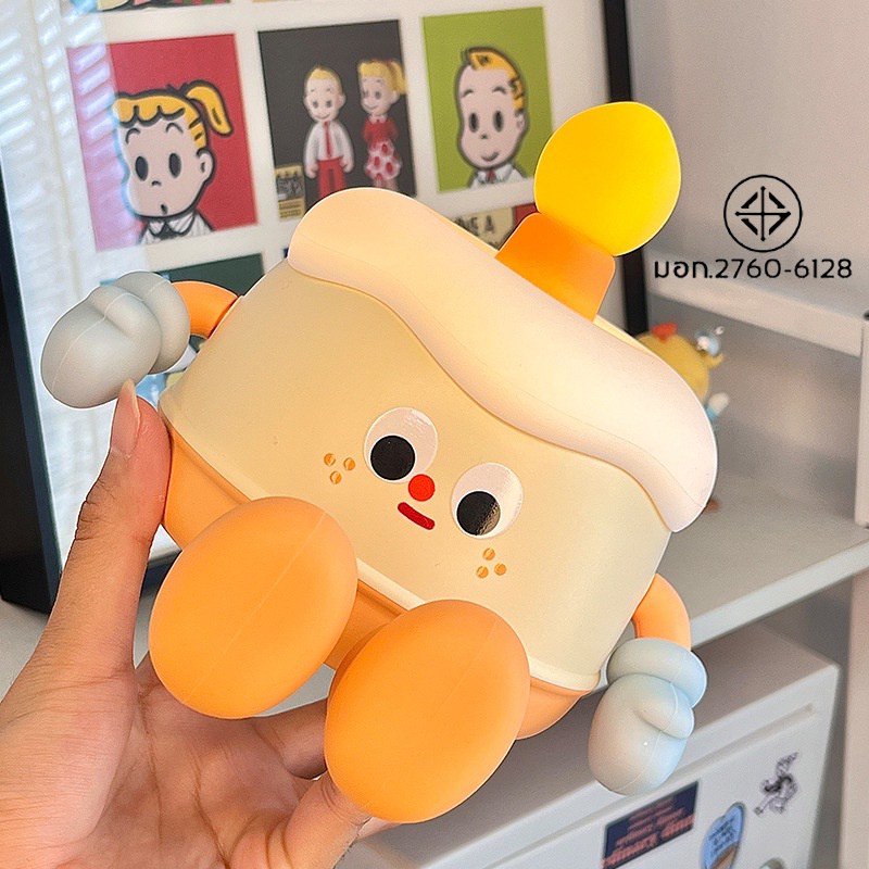 พร้อมส่ง 💡 โคมไฟกลางคืน ซิลิโคนนิ่ม รูปเค้กวันเกิด ตั้งเวลาได้ บรรยากาศน่ารัก สร้างสรรค์
