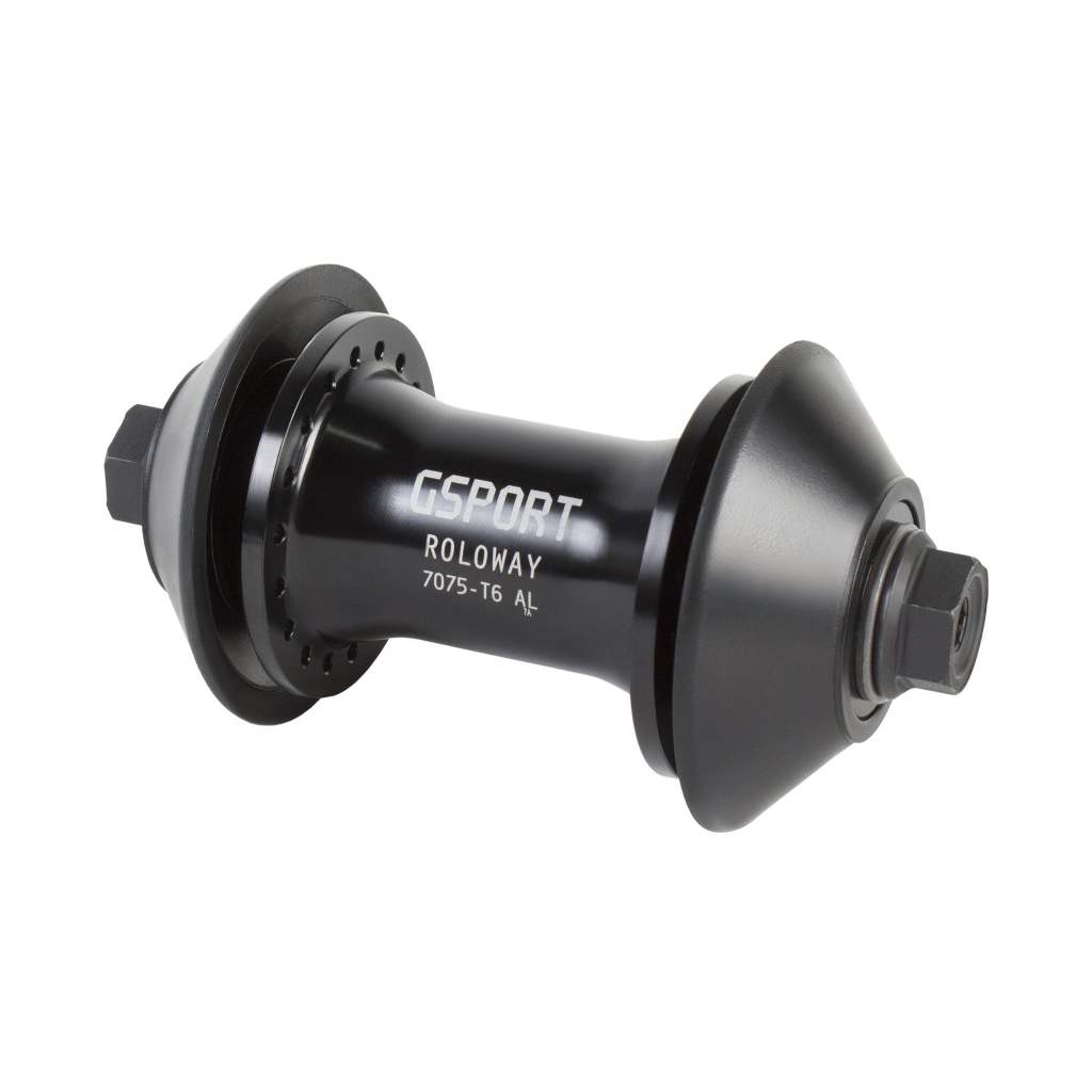 ดุมหน้าจักรยาน BMX 36รู GSPORT Roloway Front Hub Black w/Hub Guards