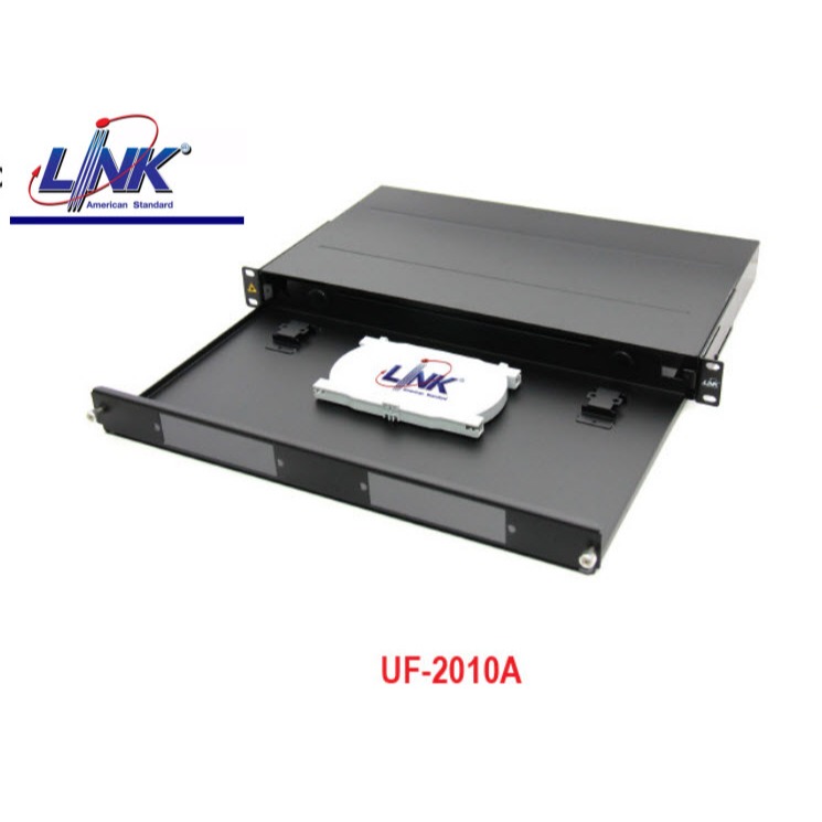 Link UF-2010A Fiber Optic Distribution 6-24F (2 Snap-In) Rack Mount Slide, 1U ลึก 25 cm.