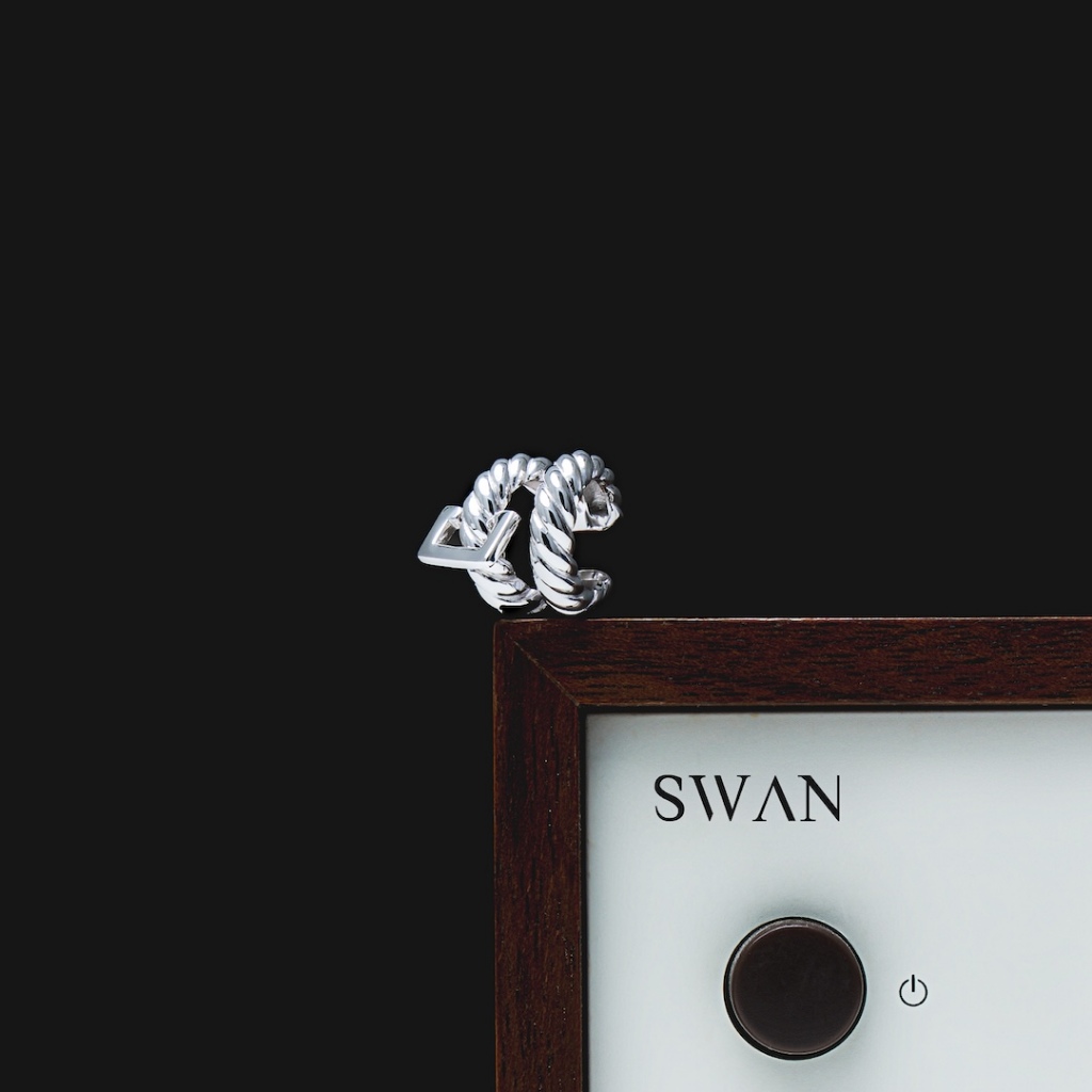 SWAN كاف أذن فضة Wire Double — صورة 3