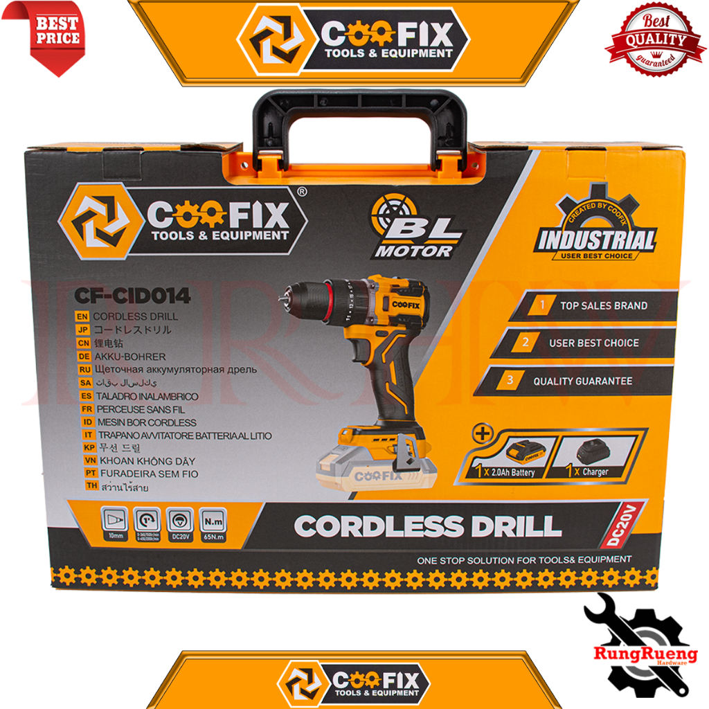 COOFIX  Cordless Impact Drill 20V สว่านไร้สาย 3 ระบบ สว่านเจาะกระแทกไร้สาย 20V รุ่น CF-CID014 💥 การันตี 💯🔥🏆 - รูปที่ 5
