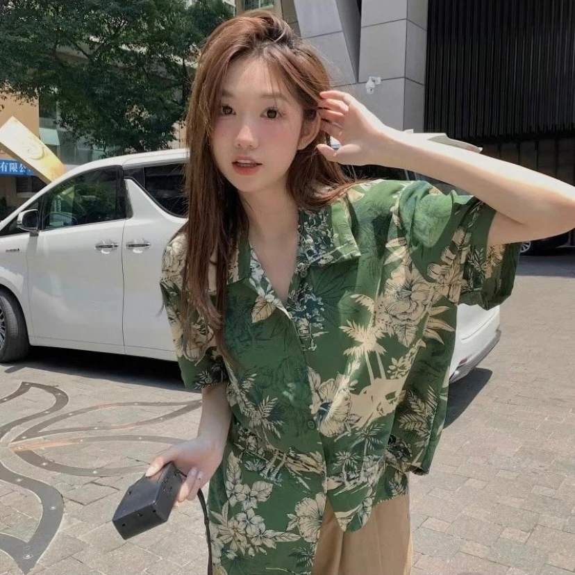 เสื้อสงกรานต์ ลายดอก คอปก แขนสั้น ผ้าไหมอิตาลี thumbnail 6