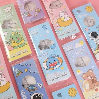 🎀แพ็ค 12 ชุด สุ่มแบบซองกระดุม🎀เลขาคณิตชุดเครื่องเขียน เลขาคณิตไม้บรรทัดแข็งPVC 4 ชิ้น เครื่องเขียน โรงเรียน