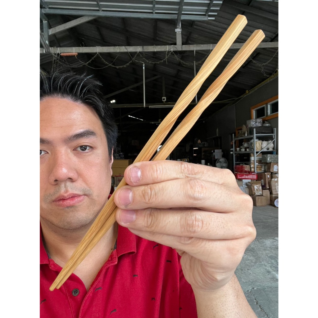 ตะเกียบไม้ไผ่ แบบใช้ซ้ำได้ ความยาว 24 cm สไตล์ญี่ปุ่น สําหรับใช้ในครัวเรือนได้ ออกใบกำกับภาษีได้
