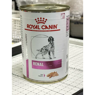 (หมดอายุ : 24/02/2027) royal canin อาหารสุนัขโรคไต renal 410 กรัม 6 กระป๋อง