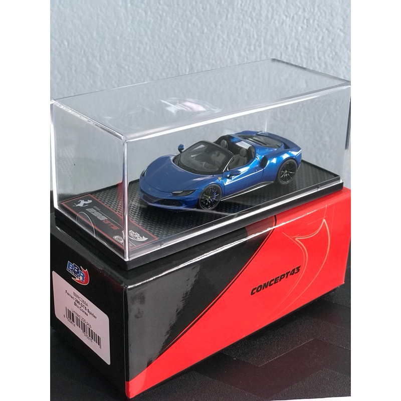 โมเดลรถ แบรนด์ BBR 1:43 Ferrari 296 GTS (Blu Corsa)