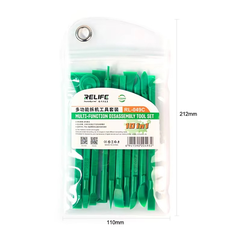 ชุดเครื่องแกะ-งัดจอ RELIFE RL-049C (10‑in‑1 Disassembly Tool Set)
