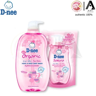 D-nee ดีนี่ ซากุระ สบู่เหลว อาบและสระ 800 มล แถมฟรี ถุงเติม 350 มล.