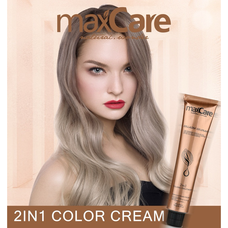 MaxCare Hair Color Dye สีย้อมผม สีย้อมผมพาสเทล สีพาสเทล ยาย้อมผม ผสมทรีทเม้น