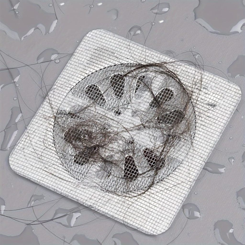 สติ๊กเกอร์ตาข่าย สติกเกอร์ตาข่ายกรองท่อระบายน้ํา แผ่นแปะท่อระบายน้ำ (10แผ่น/1แพ็ค) แบบใช้แล้วทิ้ง สําหรับห้องน้ํา - รูปที่ 3