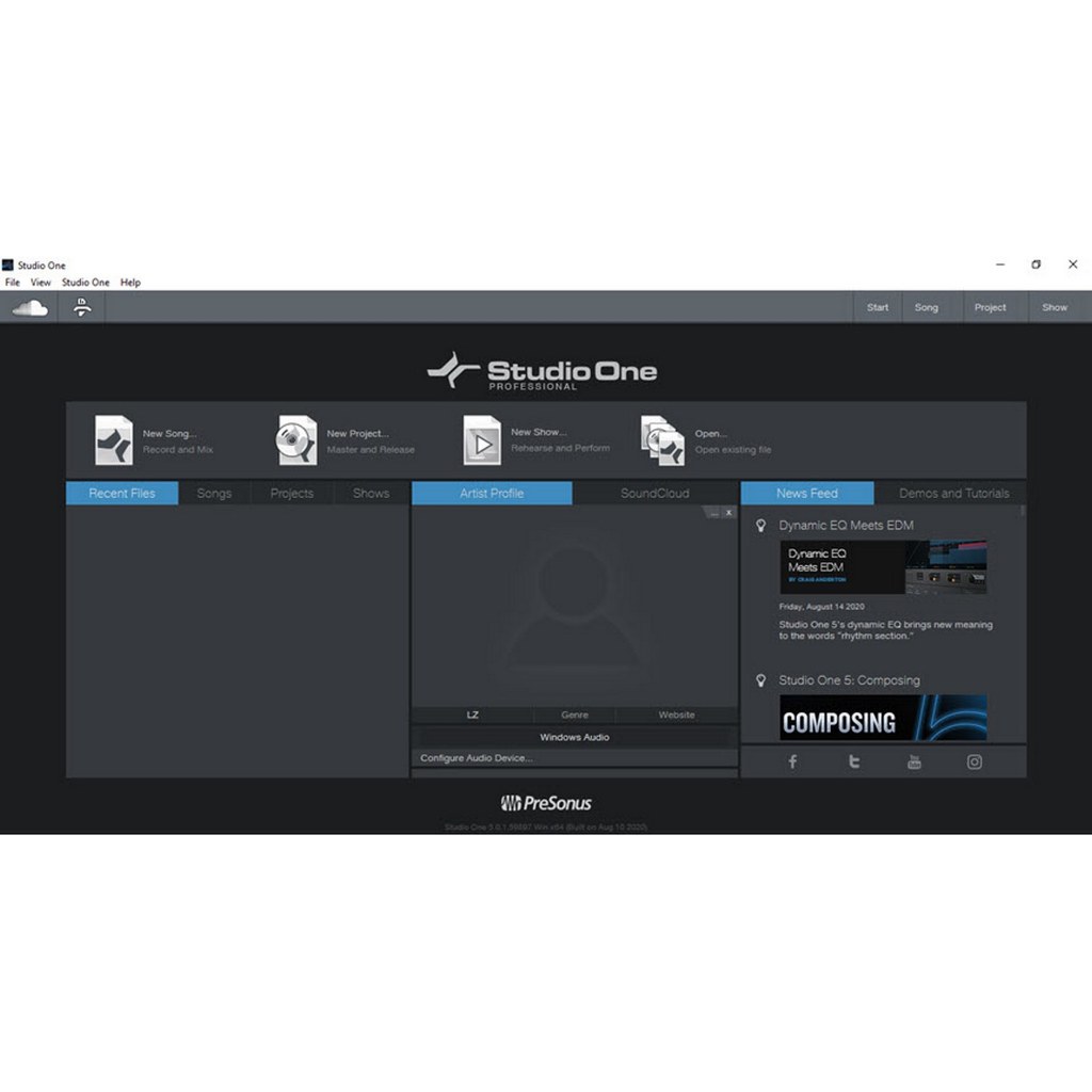 PreSonus Studio One 5 รบกวนทักถามรายละเอียดก่อนนะครับ