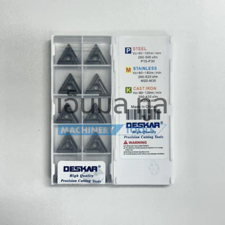 เม็ดมีด T16 INSERT TNMG 160404 160408 L-R เม็ดหนัก/เม็ดเบา มุม04 มุม08 แบรนด์ DESKAR