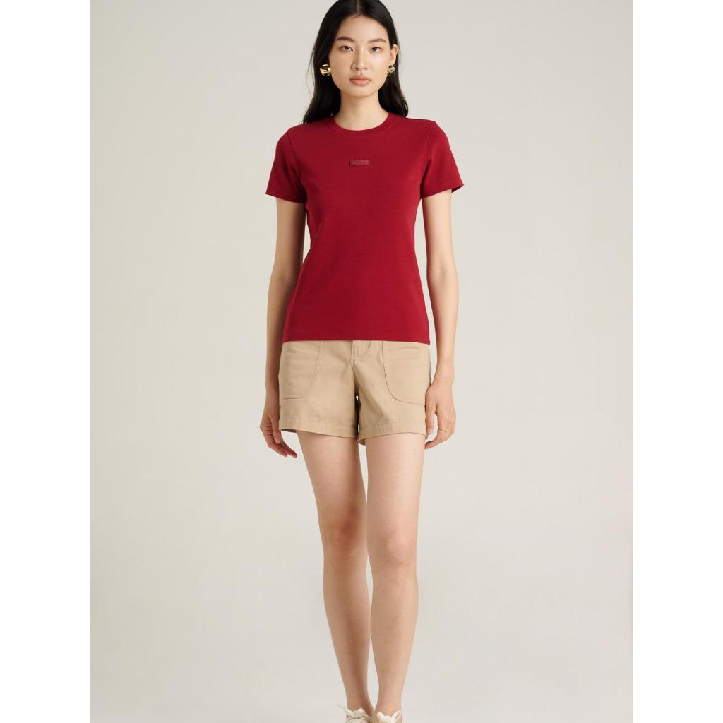 Mc jeans เสื้อยืดแขนสั้นผู้หญิง คอกลม  MTTZ972