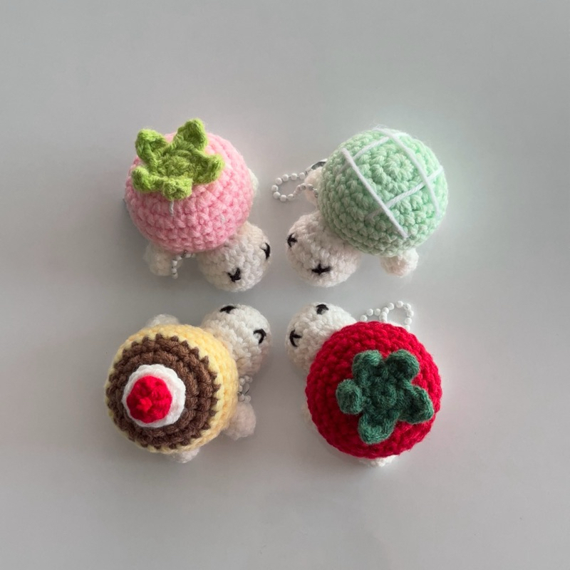 🐢TURTLE KEYCHAIN พวงกุญแจเต่าไหมพรม