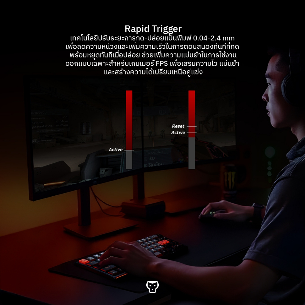 [สินค้าประกันศูนย์ 1 ปี] SARU MAGNETIC KEYBOARD 65% AREA68 KX-68 HE POLLING RATE สูงถึง 8K เพื่อเกมเมอร์โดยเฉพาะ
