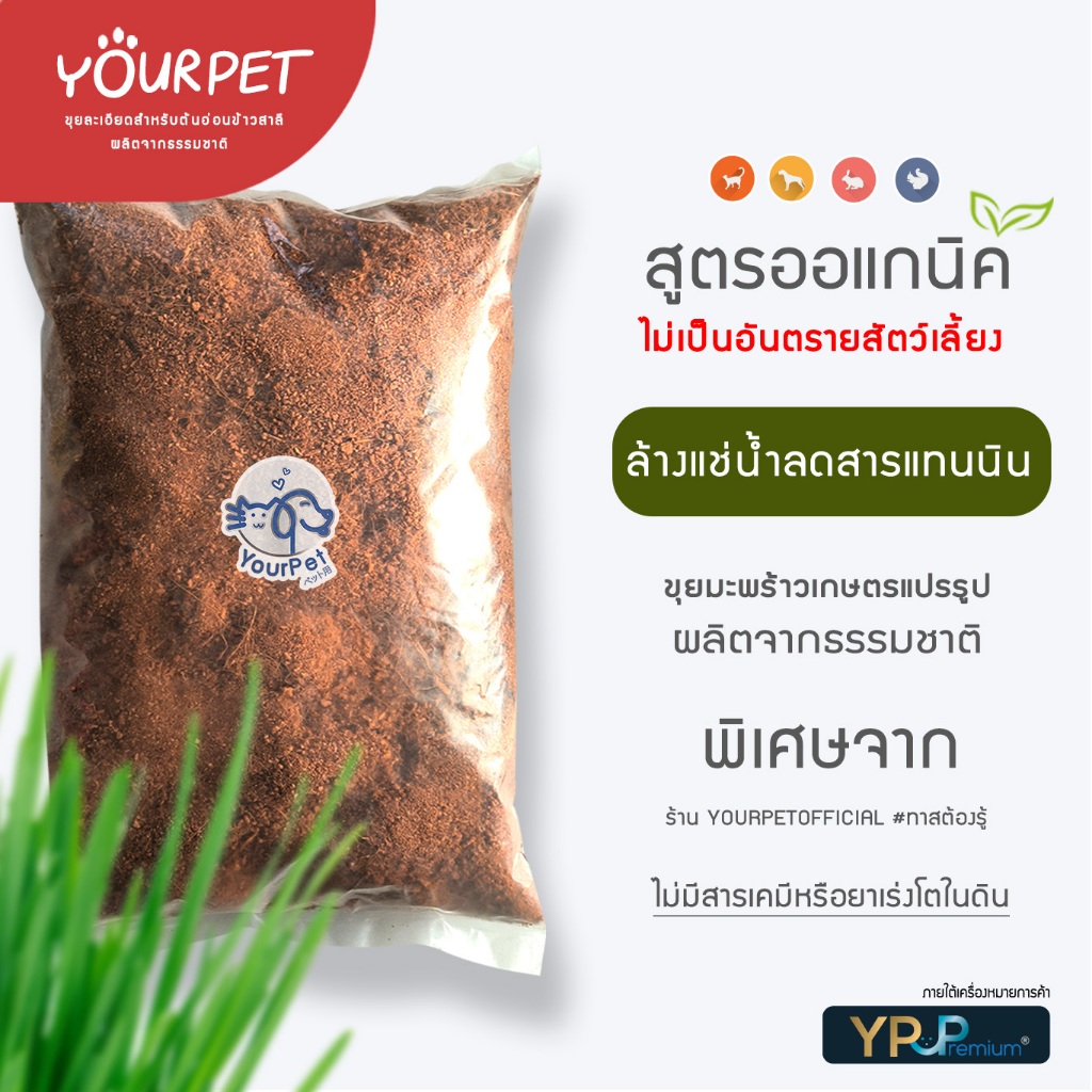 ขุยมะพร้าว มะพร้าวละเอียด 500กรัม สำหรับผสมดินปลูก