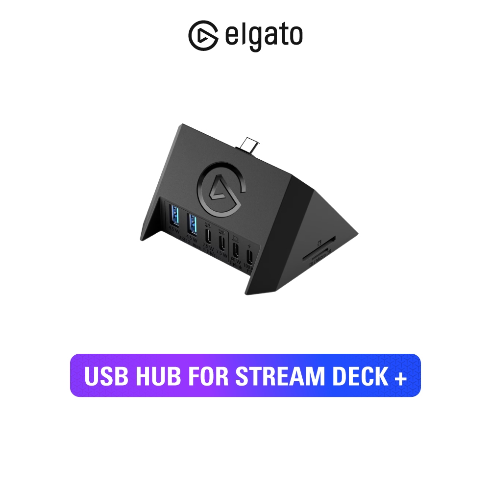 ELGATO USB HUB FOR STREAM DECK + – HUB USB ฮับ ยูเอสบี 8-Port USB-A, USB-C, SD Card, microSD