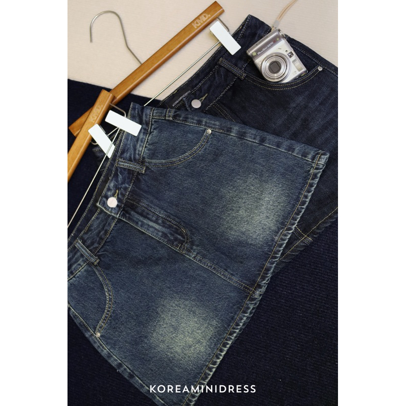 CLEARANCE  ไม่เข้าเพิ่ม M หมด DARK BLUE   | BABY SKIRTกระโปรงยีนส์ :KOREAMINIDRESS |เก็บโค้ดหน้าร้าน ลด30% เหลือ 2xx. ราคา ถูกที่สุด ดีลบีเคเค แกลเลอรีภาพที่ 3