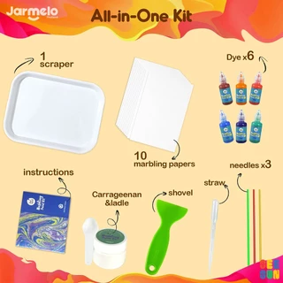Jarmelo (Joan Miro) เซ็ตศิลปะระบายสีบนผิวน้ำ Marbling Paint Kit ของเล่นเด็ก 2-3 ขวบขึ้นไป