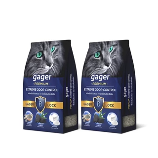 Gager (กาเจอร์) ทรายแมวเบนโทไนท์ Bentonite ทรายแมวเกรดพรีเมียม ทรายแมวกาเจอร์ (10กิโล2ถุง)