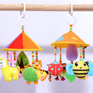 โมบายแขวนกระดิ่ง หมุนได้360องศา สีสันสดใส แขวนคาร์ซีทรถเข็น