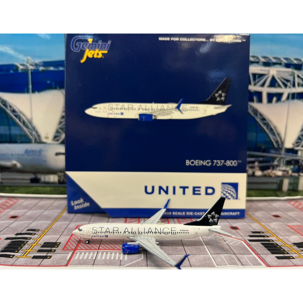Gemini Jets [GJ2312] 1:400 United 737-800W N76516 “Star Alliance”