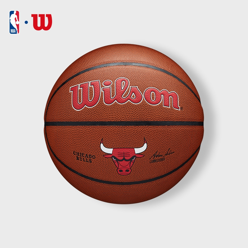 WILSON NBA Team Composite Chicago Bulls ลูกบาสเกตบอล PU 100% Size 7 WZ4029305XB7 Official Store