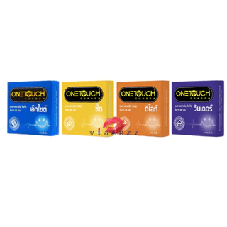 (Live ลด 50%) Onetouch Condom **ไม่ระบุชื่อสินค้าหน้ากล่อง** วันทัช ถุงยางอนามัย เจลหล่อลื่น รวมทุกรุ่น 49-52 มม.