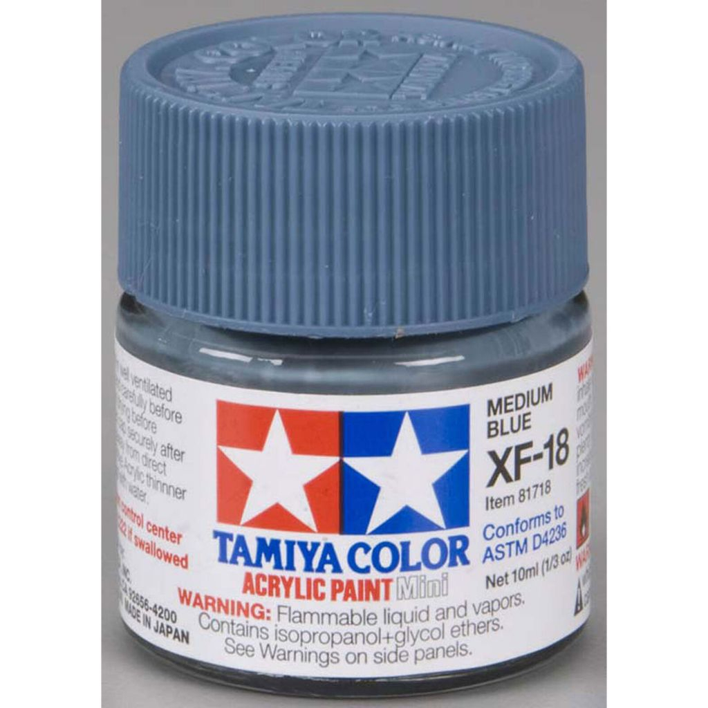 Tamiya XF color สีเทียบเพื่อทดแทนสีสเปรย์ สำหรับเครื่องบินสมรภูมิแปซิฟิค (XF18, XF50, XF2)