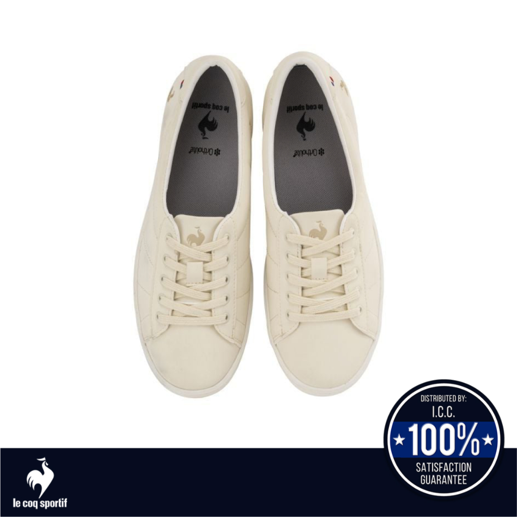 le coq sportif รองเท้าผู้หญิง รุ่น LCS FOURCHE สีครีม (รองเท้าผ้าใบ, รองเท้าแฟชั่น, ผ้าใบผู้หญิง)