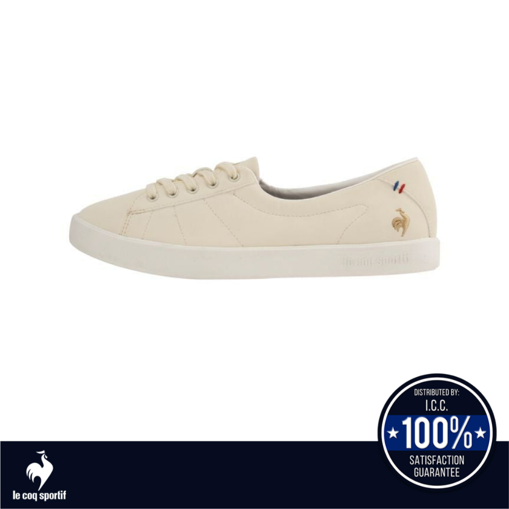le coq sportif รองเท้าผู้หญิง รุ่น LCS FOURCHE สีครีม (รองเท้าผ้าใบ, รองเท้าแฟชั่น, ผ้าใบผู้หญิง)
