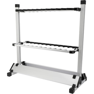 [พร้อมส่ง] ชั้นวางคันเบ็ดตกปลา อลูมิเนียมอัลลอย 24 ชั้น