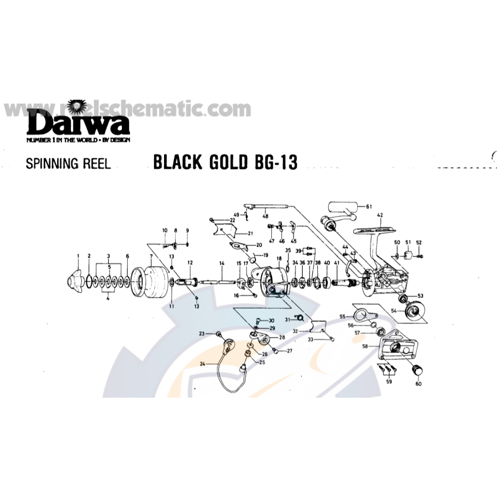 อะไหล่รอก Daiwa BG13 อะไหล่แท้ ตรงรุ่น ไม่ต้องแปลง