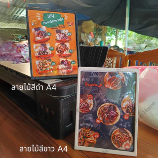 ป้ายอะคริลิคตั้งโต๊ะ ป้ายเมนู ป้ายตั้งโต๊ะ A4 A5 A6 วัสดุแข็งแรง ไม่แตกแม้ตกหล่น