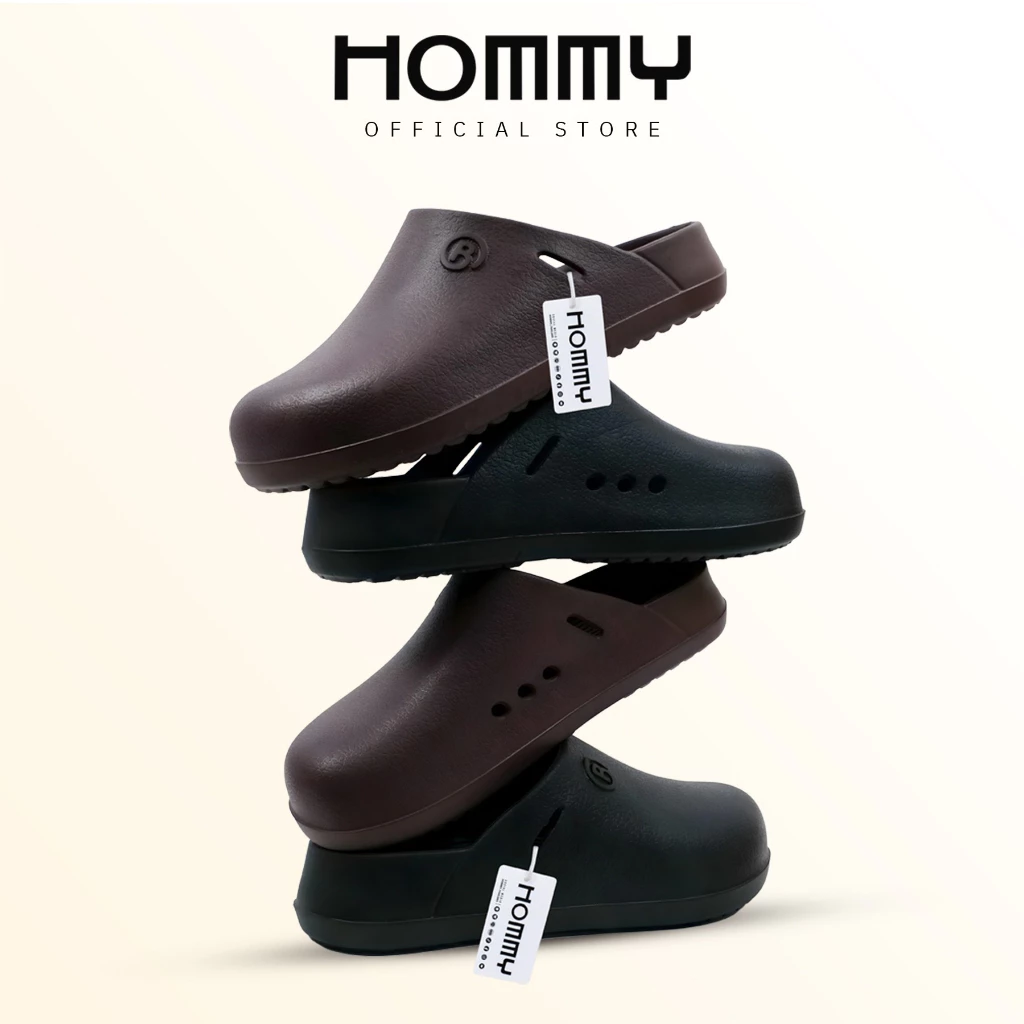 HOMMY_SHOES รองเท้าแตะ หุ้มเท้า (ชาย-หญิง) เบา พื้นหนานุ่ม ใส่ในร่มและกลางแจ้ง โดนน้ำไม่ลื่น SH-6