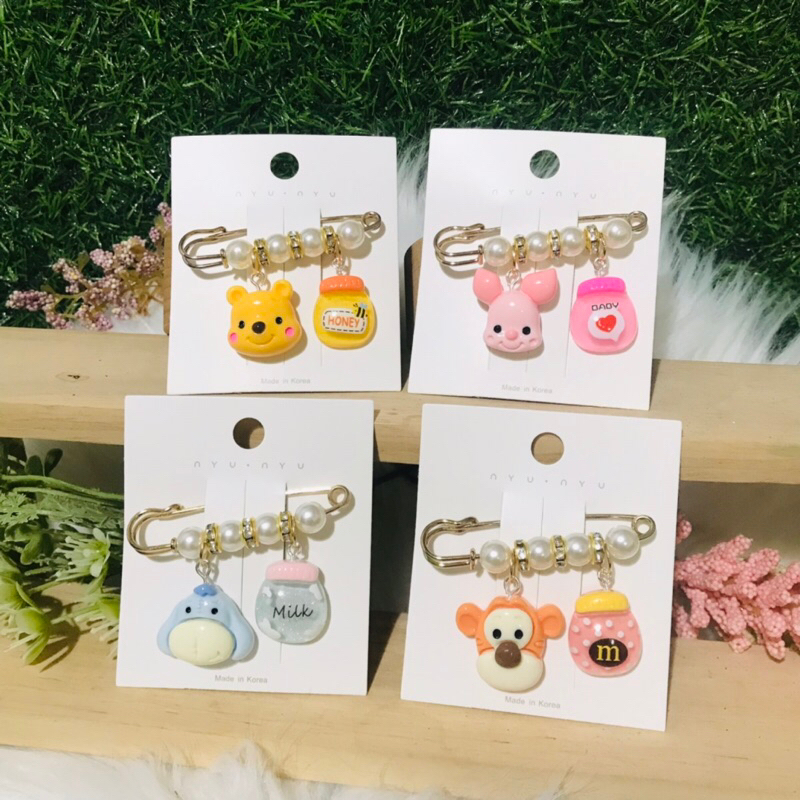🧸เข็มกลัดแฟชั่น คนท้อง น้องหมีและเพื่อนๆ ขนาด 5.5 ซม. พร้อมส่ง