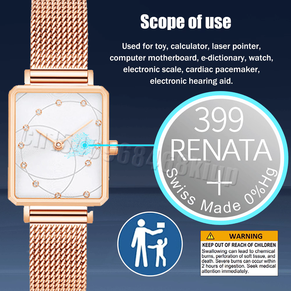 ถ่านนาฬิกา RENATA 399 / SR927W 1.55V thumbnail 9