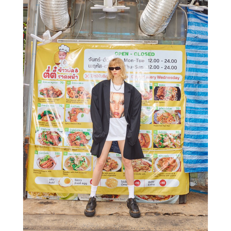 S.V.S.S. T-SHIRT 116 เสื้อยืดแขนสั้นคอกลม สีขาว