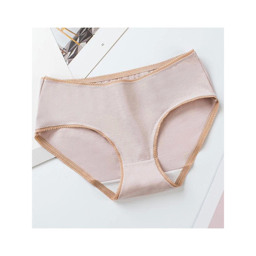 E80 กางเกงในผ้าคอตตอน95%+ผ้าสเปนเดก5% สวมง่าย ใส่สบาย