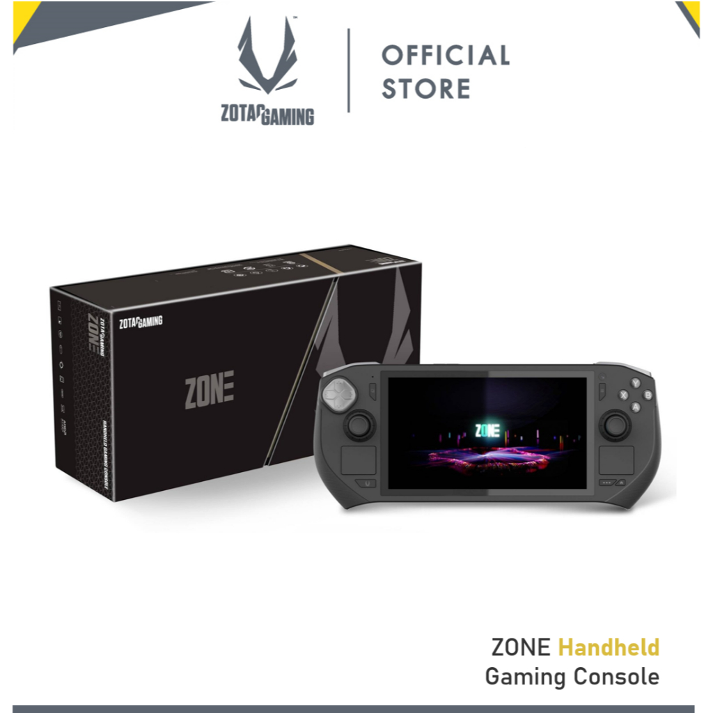 ZOTAC GAMING ZONE HANDHELD AMD 8840U AMOLED 16GB LPDDR5X 512GB M2 SSD 2X USB4 WIN11 HOME (H151) ZGC-G1A1W-01