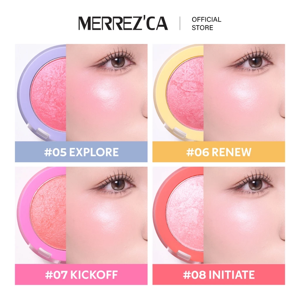 Merrezca Turn On Blush บรัชออนเนื้อโกลว์เปิดไฟให้ผิว thumbnail 8