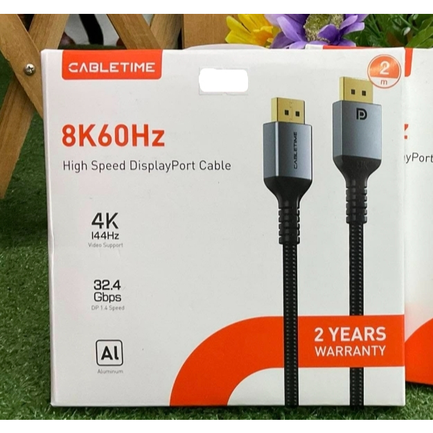 Cable Display TO Display 2M, 3M CABLETIME CD11L, CD11N (8K) This DP 1.4 cable support resolution up 