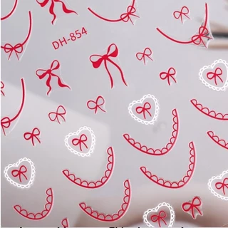 K2.สติ๊กเกอร์โบว์ งานสวย ๆ แบรนด์ Nail Decal พร้อมส่งทุกวันจากไทย