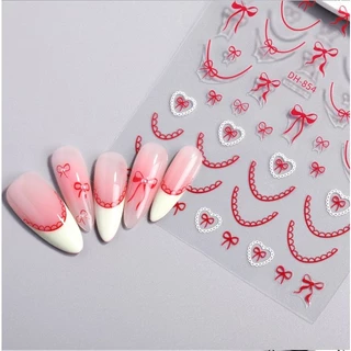 K2.สติ๊กเกอร์โบว์ งานสวย ๆ แบรนด์ Nail Decal พร้อมส่งทุกวันจากไทย