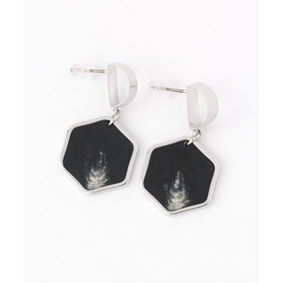 ืniko and ... Metal combination hexagon earrings