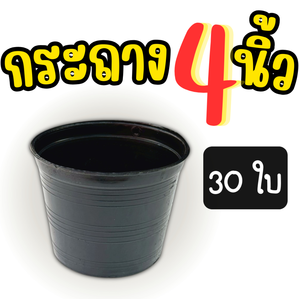 กระถาง 4 นิ้ว กระถางเพาะต้นกล้า ปลูกกผัก ปลูกดอกไม้ กระถาง (**4 นิ้ว**) ปลูกผักในกล่องโฟม