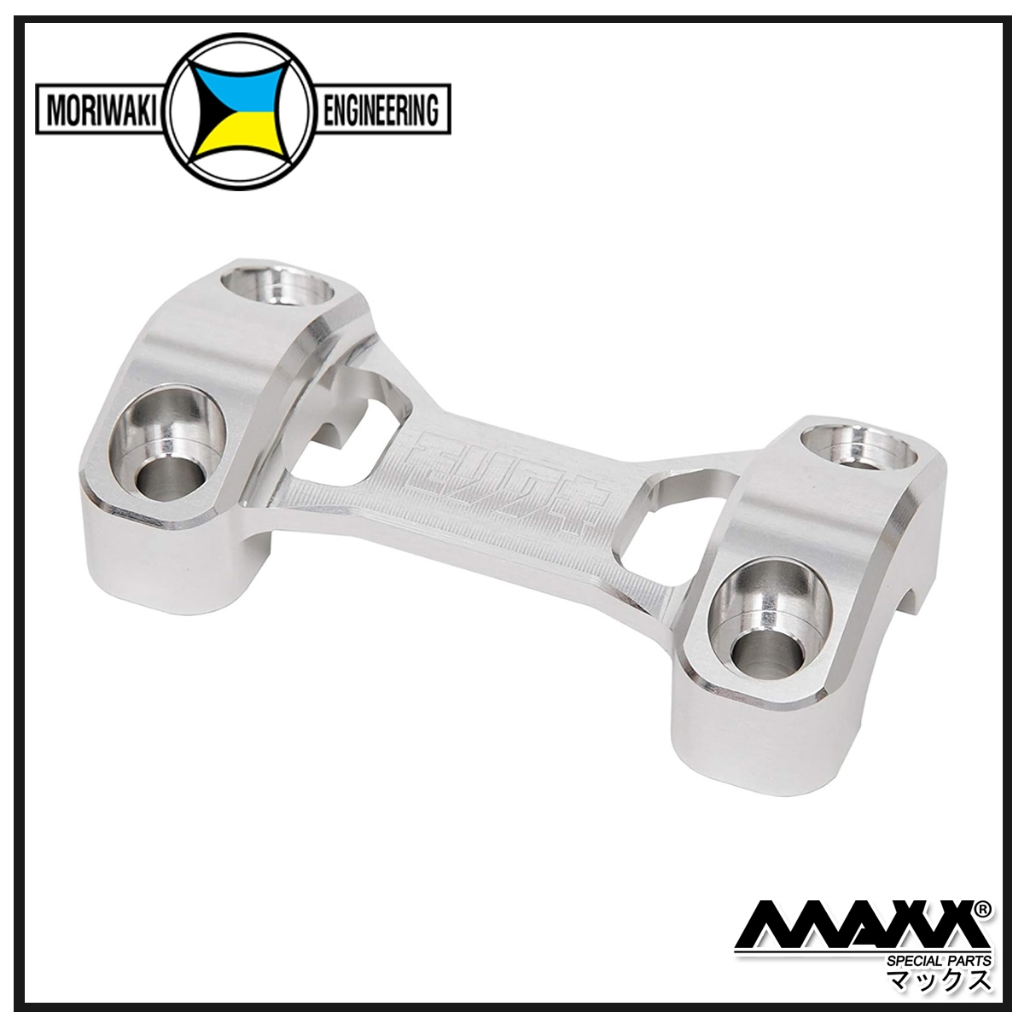 MORIWAKI ( Handle Holder Upper Silver D22.2XP80 ) ปิดตุ๊กตาแฮนด์ (53131-201Q7-00)